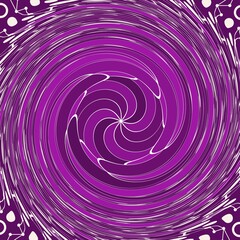 Wall Mural - Geometry abstract background with stripes. Curved lines.