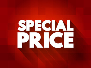 Special Price text quote, concept background