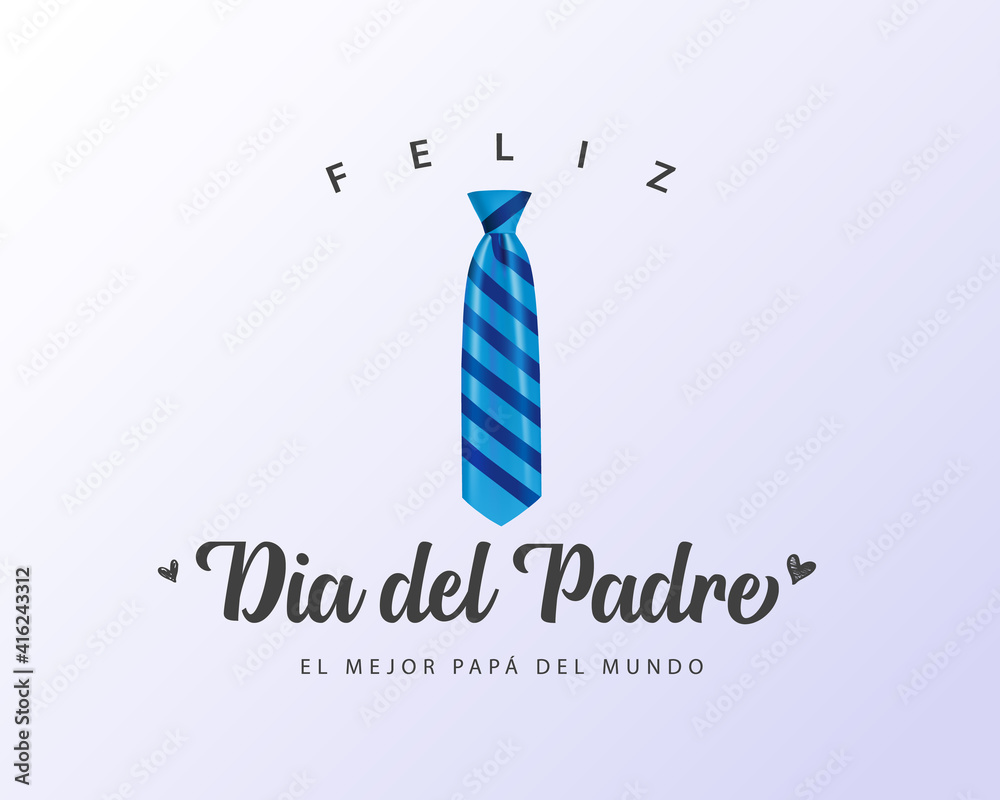 Feliz Dia del Padre spanish calligraphy - Happy Fathers Day greeting ...