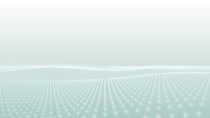 Poster - abstract waving mesh shape fx minimal background loop/ 4k animation of an abstract background with m