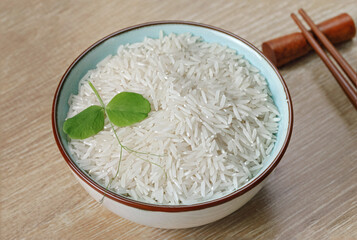 White basmati rice in a bowl