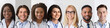 © Prostock-studio - Diverse Doctors Portraits In Collage, Happy Medical Workers Headshots Row