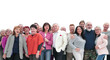 © ASDF - in full growth. group of diverse people standing together