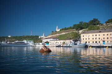 Wall Mural - Ships in the bay of Crimea