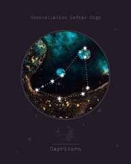 constellation zodiac sign. astrology and astronomy. abstract image of the planet, celestial body. ve