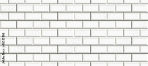 subway tile background. white brick seamless patter for kitchen backsplash, b...