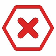 Wrong marks, Cross marks, Rejected, Disapproved, No, False, Not Ok, Wrong Choices, Task Completion, Voting. - vector mark symbols in red. Isolated icon.