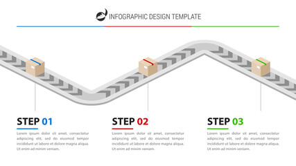 Infographic design template. Creative concept with 3 steps