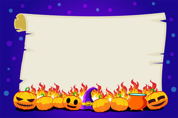 Wall Mural - Happy halloween design