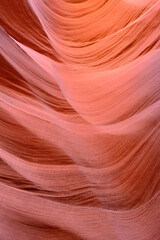 Wall Mural - Colorful sandstone wave, Lower Antelope Canyon, Hasdestwazi, LeChee Chapter, Navajo Nation, Arizona