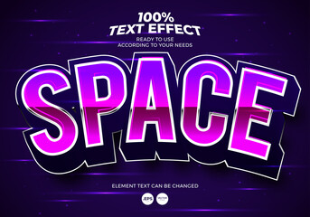 Sticker - Space Editable Text Effect