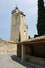 Wall Mural - Belfried in Malaucene, Provence