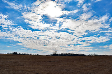 Sticker - Sunny Blue Sky with Clouds