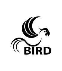 parrot logo vector design inspiration