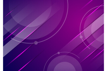 Poster - Dark abstract futuristic background design template. Neon lines, glow. Neon lines, shapes. Pink and blue gradient colors. Transparency of diagonal and circle shape. horizontal layout with modern style