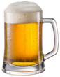 Beer glass isolated on a white background.