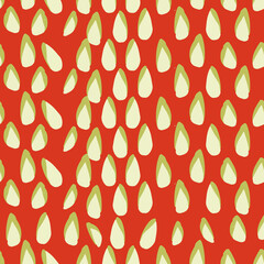 Poster - Gray fantasy form seamless repeat pattern print background