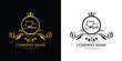 © veronchick84 - Smart Devices logo template luxury royal vector service company. Phone , tablet, laptop , computer shop decorative emblem with crown