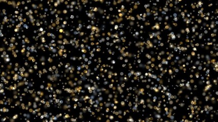 Wall Mural - 4k animated festive background of colorful particles