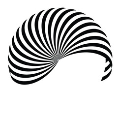 optical art abstract vector background shape wave design black and white op art  3d design, with organic effect.