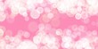 canvas print picture - Sfondo banner rosa porpora con bokeh bianco