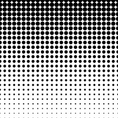 Monochrome Dots Background. Distressed Abstract Overlay. Points Backdrop. Halftone Grunge Pattern. Vector illustration 