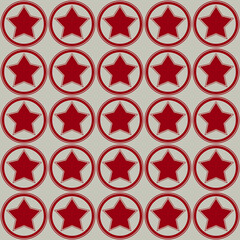 Poster - Circus Red Stars. Vector circus stars pattern.