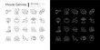 Film genres linear icons set for dark and light mode. Action comedy, drama movie. Cinema entertainment. Customizable thin line symbols. Isolated vector outline illustrations. Editable stroke