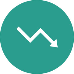 Poster - Crisis Chart Arrow Icon