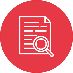 Canvas Print - Search Document Icon