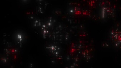 Chaotic Random Abstract Greeble Technology Background Loop