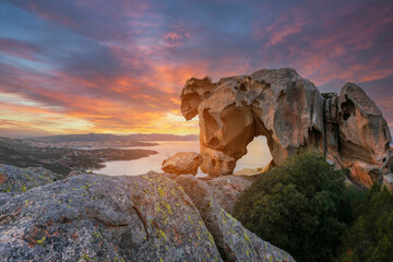 Capo d' Orso Palau, -Sardinia Italy. View of the Bear rock.