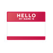 © linebyline - Hello My Name Is Name Tag, Name Tag, Name Label, Conference Tag,  Vector Illustration Background