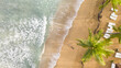 © AmazingAerialAgency - Aerial view of tropical beach in the Dominican Republic.