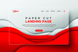 © karya411 - red white landing page