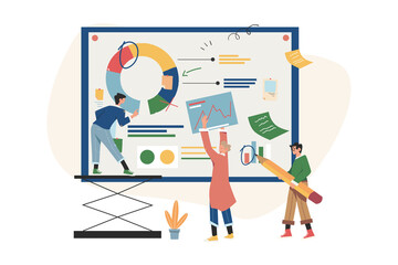 Business meeting concept for teamwork searching new solutions