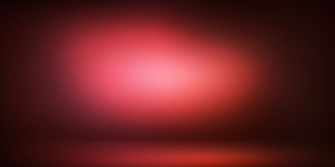 Poster - Beautiful Spot Light Red Empty Room Abstract background. Modern elegant red room 3D rendered.