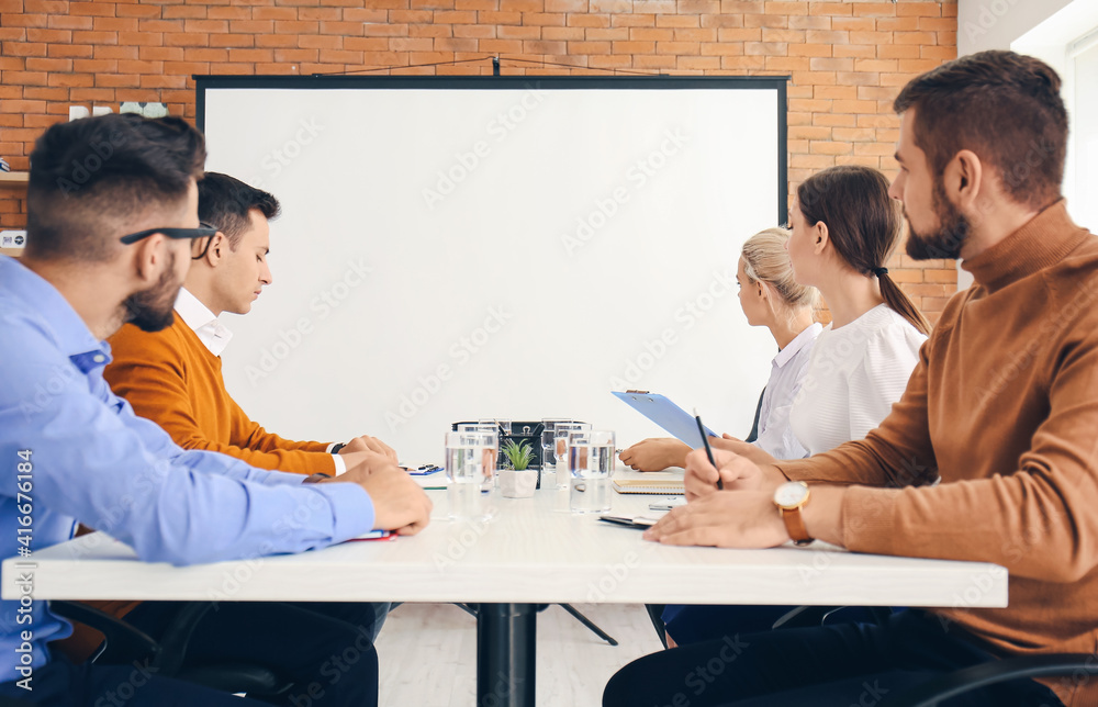Business people having meeting in office