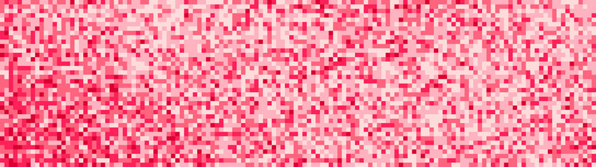 Leinwandbilder - Abstract red pixel background for website. Mosaic of squares. Vector illustration