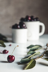 Wall Mural - Ripe juicy cherries