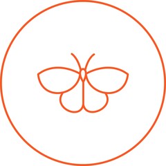 Sticker - Unique Butterfly Vector Line Icon