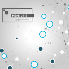 Poster - Circle network connect, great design for any purposes. Graphic element vector. Global network connection. Business technology concept. World communication concept. Vector illustration