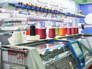 Wall Mural - Knitting machine