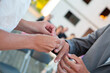 © Bjorn B - Bride and groom exchanging wedding rings. Stylish couple official ceremony. High quality photo