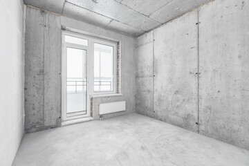 new apartment without finishing