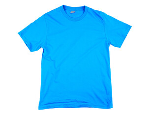 Wall Mural - Blue tshirt template ready for your own graphics