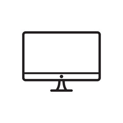 Fototapete - monitor icon, PC icon, computer vector icon