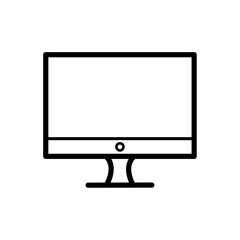 Fototapete - monitor icon, PC icon, computer vector icon