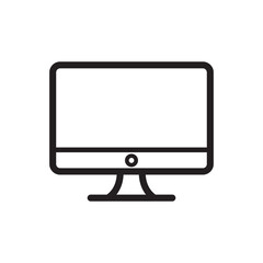 Fototapete - monitor icon, pc icon, computer vector icon