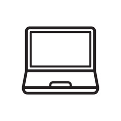 Poster - device vector icon, laptop icon 